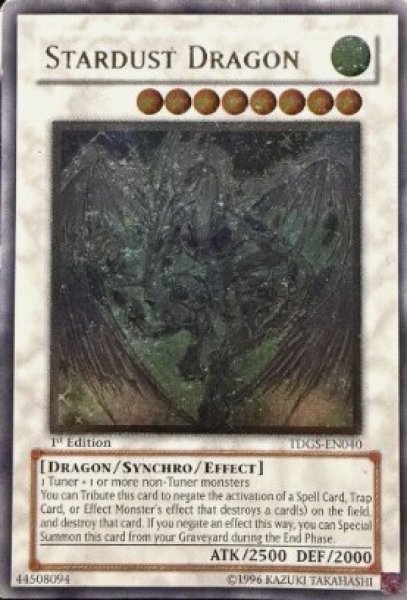 画像1: スターダスト・ドラゴン　1st Edition　（TDGS-EN040）アルティメットレア (1)