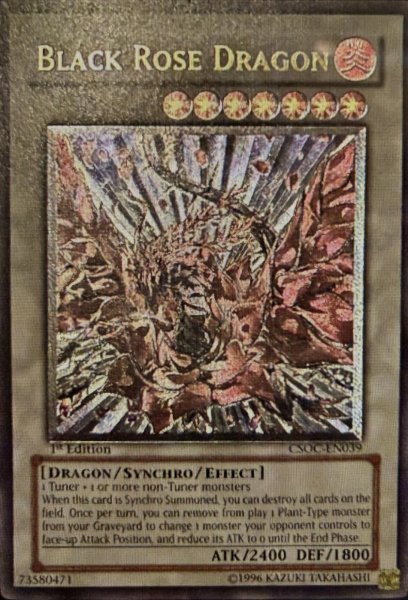 画像1: ブラック・ローズ・ドラゴン　1st Edition（ CSOC-EN039）アルティメットレア (1)