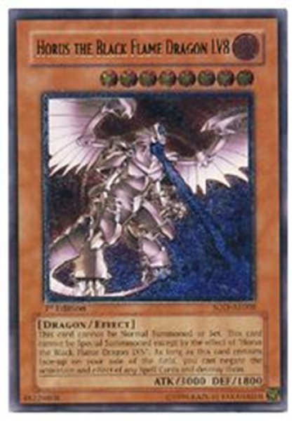 画像1: ホルスの黒炎竜 LV８ 1st Edition（SOD-AE008）アルティメットレア (1)
