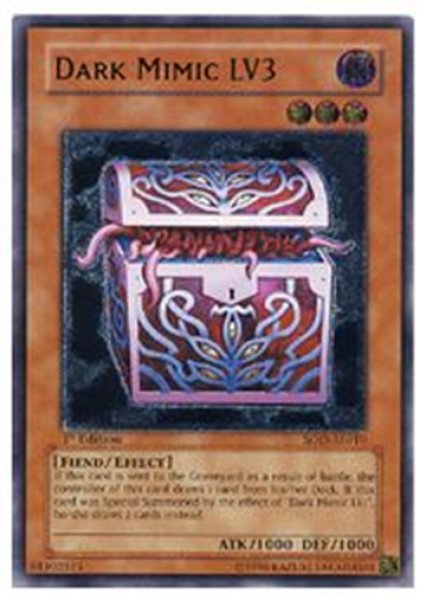 画像1: 暗黒のミミック LV３ 1st Edition（SOD-AE010）アルティメットレア (1)