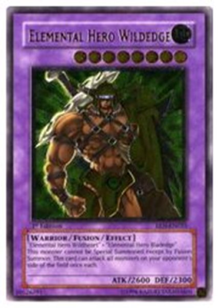 画像1: E・HERO ワイルドジャギーマン 1st Edition（ EEN-AE035）アルティメットレア (1)