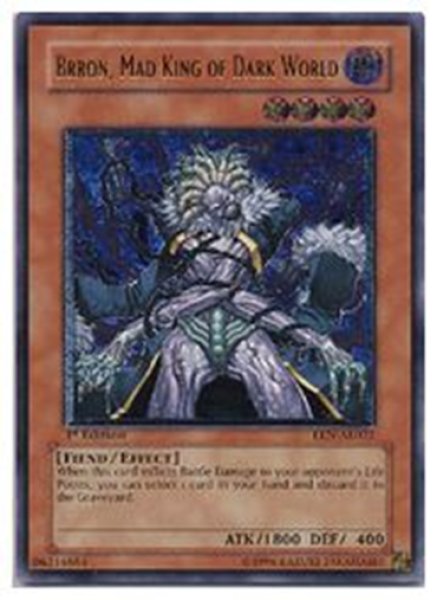 画像1: 暗黒界の狂王 ブロン 1st Edition（ EEN-AE022）アルティメットレア (1)